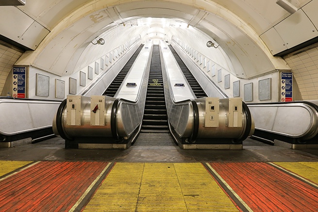 Art Night Disused Jubilee Line Charing Cross Underground Station